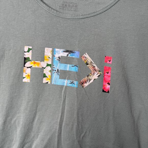 He is Greater Than I T Shirt Womens Green Christian Graphic Slim Fit - Picture 6 of 11